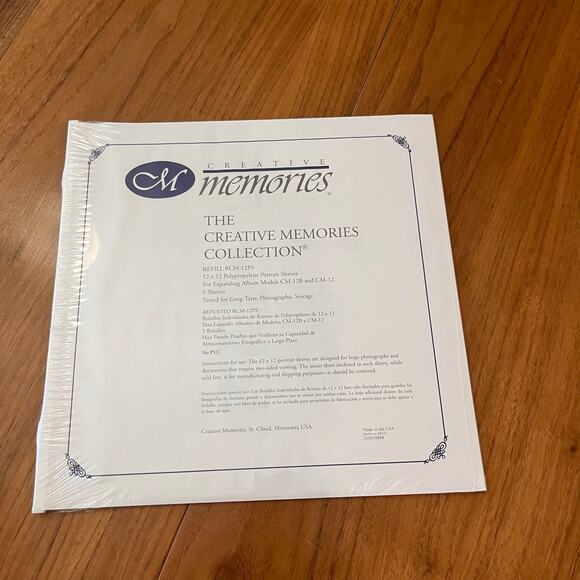 Creative Memories Other - Creative Memories Refill RCM-12PS
12 x 12 Portrait SleevesFor CM-12B CM-12 New